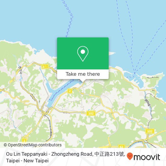 Ou Lin Teppanyaki - Zhongzheng Road, 中正路213號 map