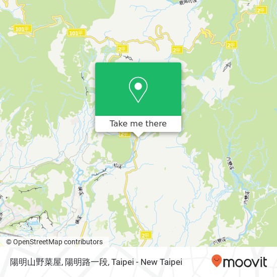 陽明山野菜屋, 陽明路一段 map