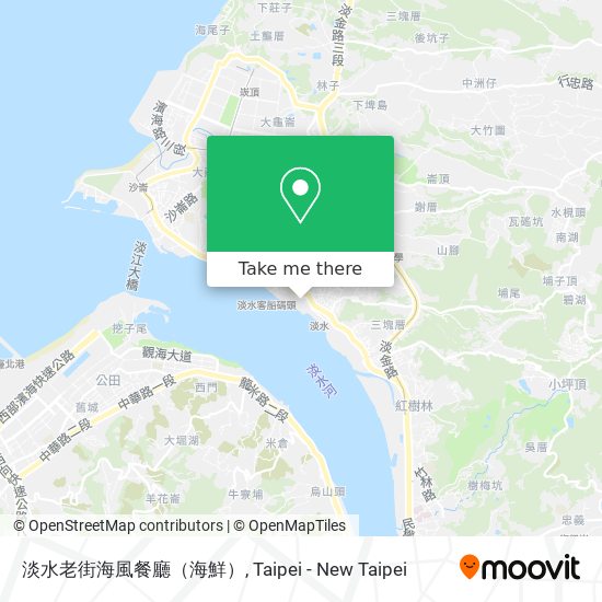 淡水老街海風餐廳（海鮮） map