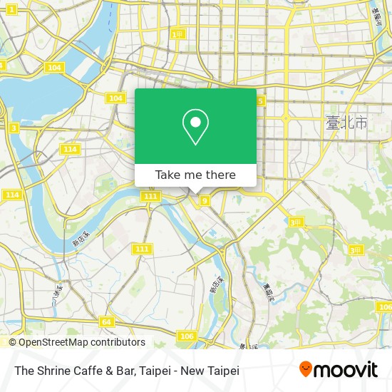 The Shrine Caffe & Bar map
