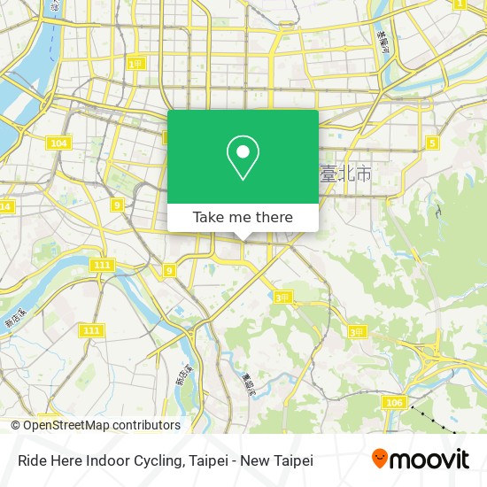 Ride Here Indoor Cycling map