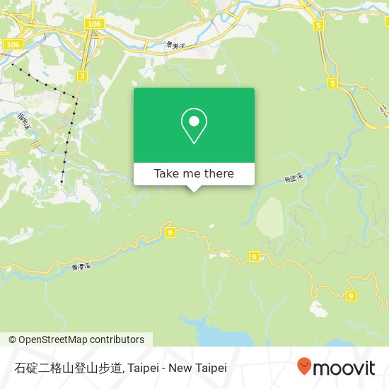 石碇二格山登山步道 map