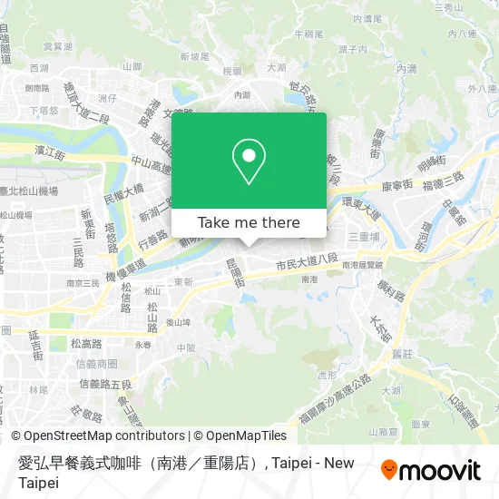 愛弘早餐義式咖啡（南港／重陽店） map