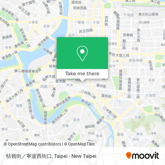 牯嶺街／寧波西街口 map