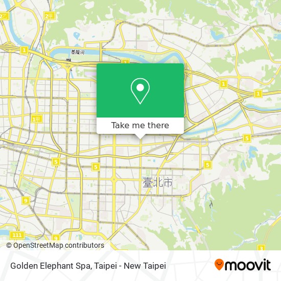 Golden Elephant Spa map