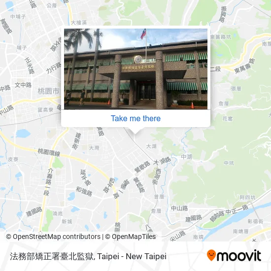 法務部矯正署臺北監獄地圖