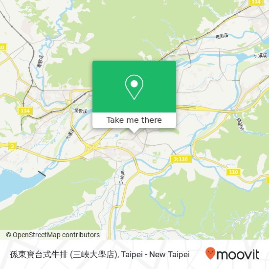 孫東寶台式牛排 (三峽大學店) map