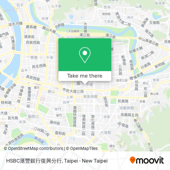 HSBC滙豐銀行復興分行 map