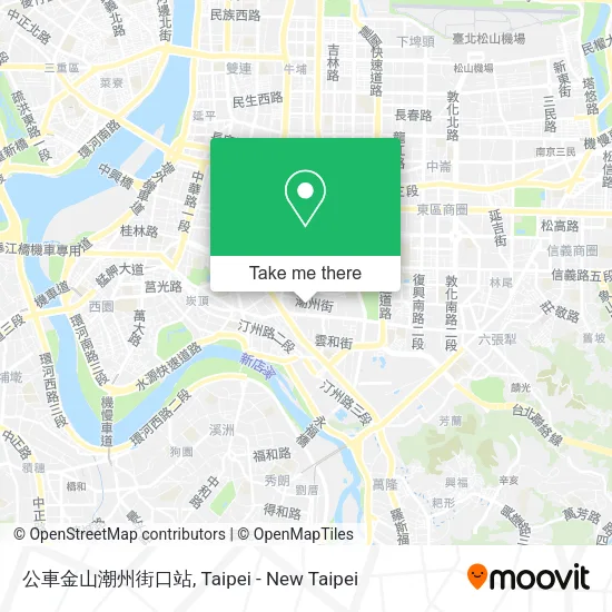 公車金山潮州街口站地圖