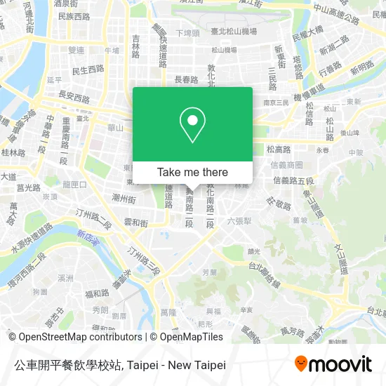 公車開平餐飲學校站地圖