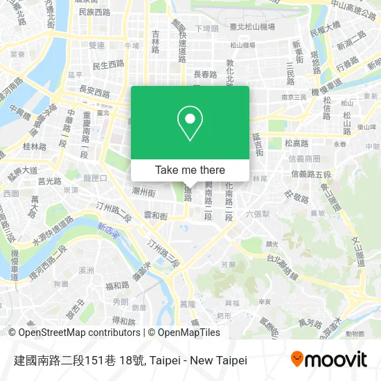 建國南路二段151巷 18號地圖
