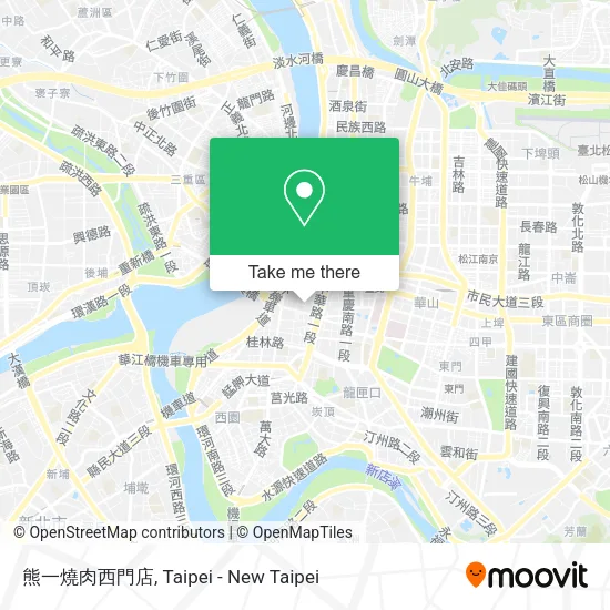 熊一燒肉西門店地圖