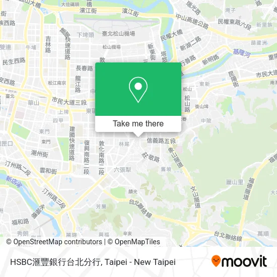 HSBC滙豐銀行台北分行地圖