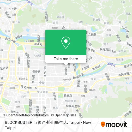 BLOCKBUSTER 百視達-松山民生店地圖