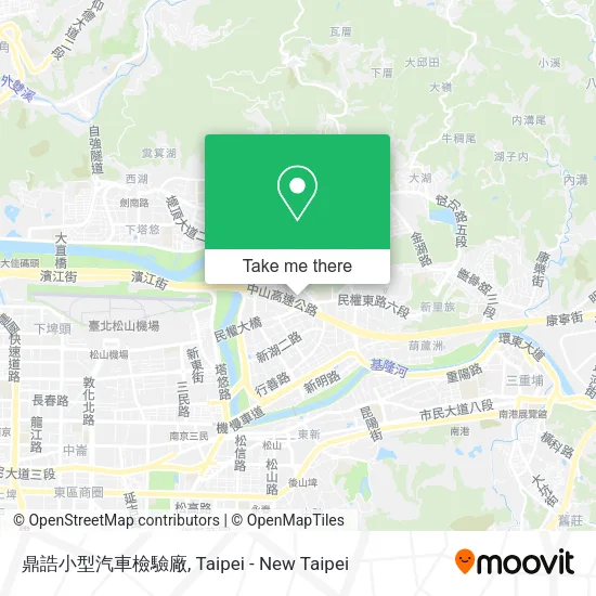 鼎誥小型汽車檢驗廠地圖