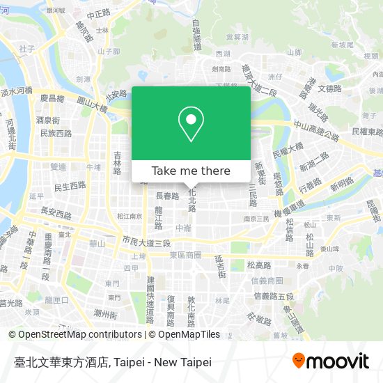 臺北文華東方酒店 map