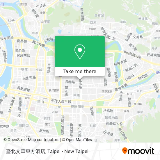臺北文華東方酒店 map