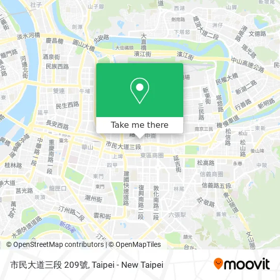 市民大道三段 209號 map