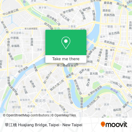 華江橋 Huajiang Bridge地圖