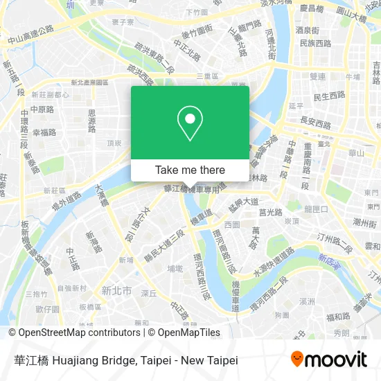 華江橋 Huajiang Bridge地圖