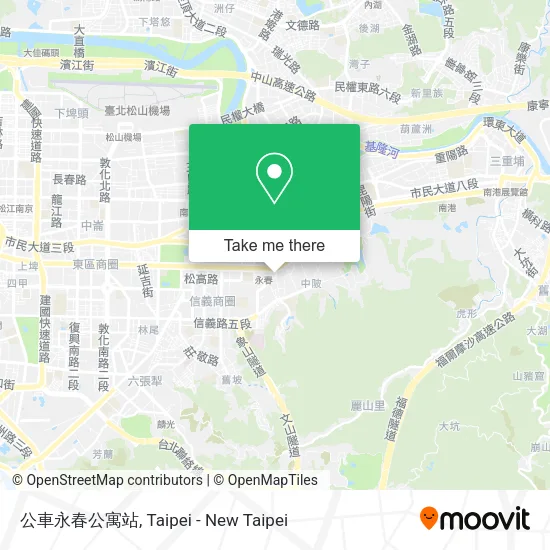 公車永春公寓站地圖