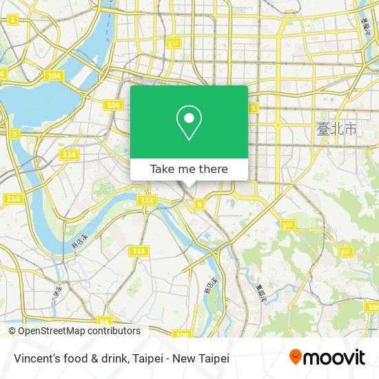 Vincent's food & drink map