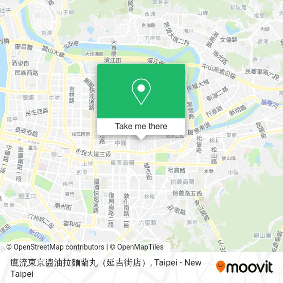 鷹流東京醬油拉麵蘭丸（延吉街店）地圖
