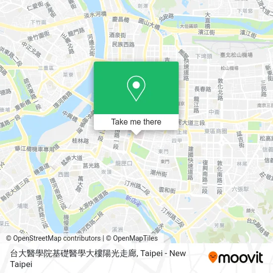 台大醫學院基礎醫學大樓陽光走廊地圖