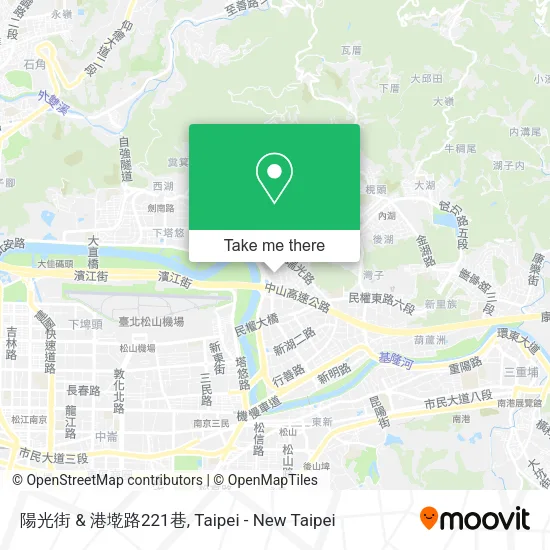 陽光街 & 港墘路221巷地圖