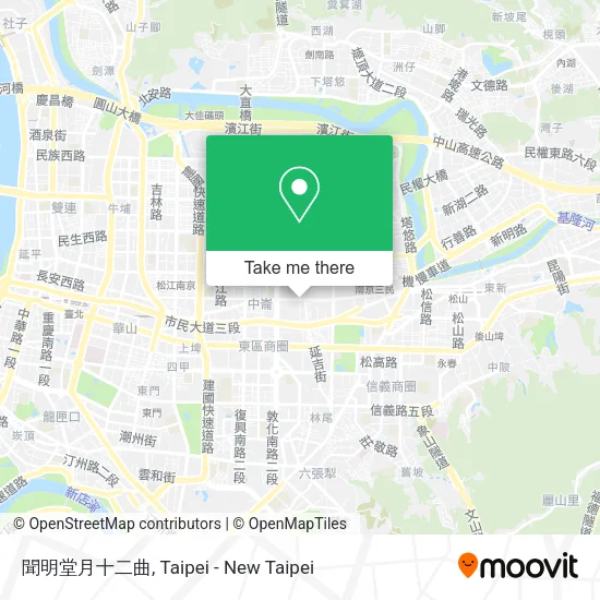 聞明堂月十二曲地圖