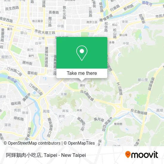 阿輝鵝肉小吃店地圖