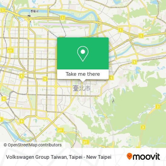 Volkswagen Group Taiwan map