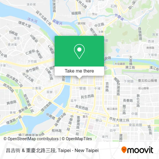 昌吉街 & 重慶北路三段地圖