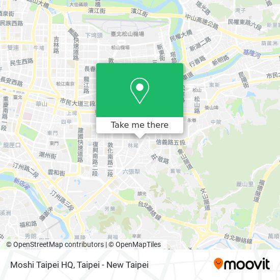 Moshi Taipei HQ map