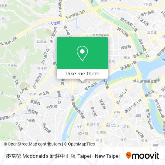 麥當勞 Mcdonald's 新莊中正店 map