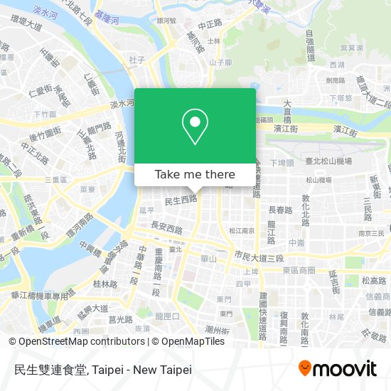 民生雙連食堂地圖