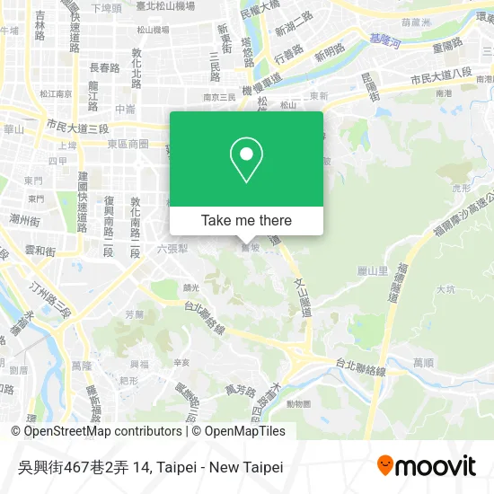 吳興街467巷2弄 14地圖