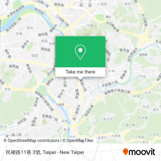 民權路11巷 3號地圖