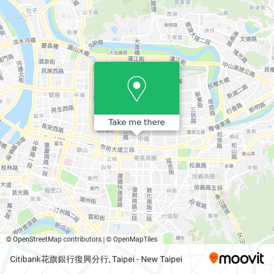 Citibank花旗銀行復興分行 map