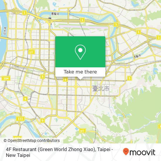 4F Restaurant (Green World Zhong Xiao) map