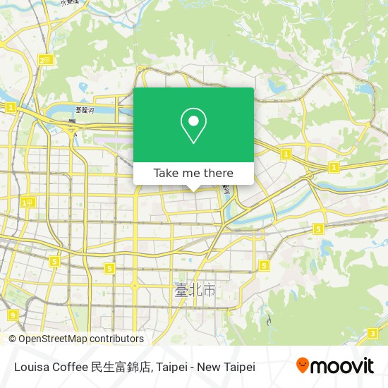 Louisa Coffee 民生富錦店 map