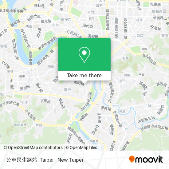 公車民生路站地圖