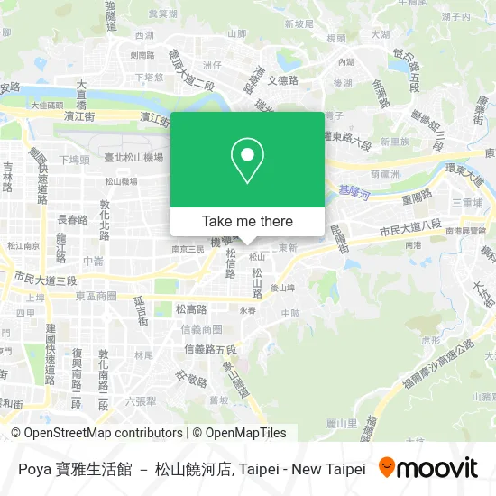 Poya 寶雅生活館 － 松山饒河店 map