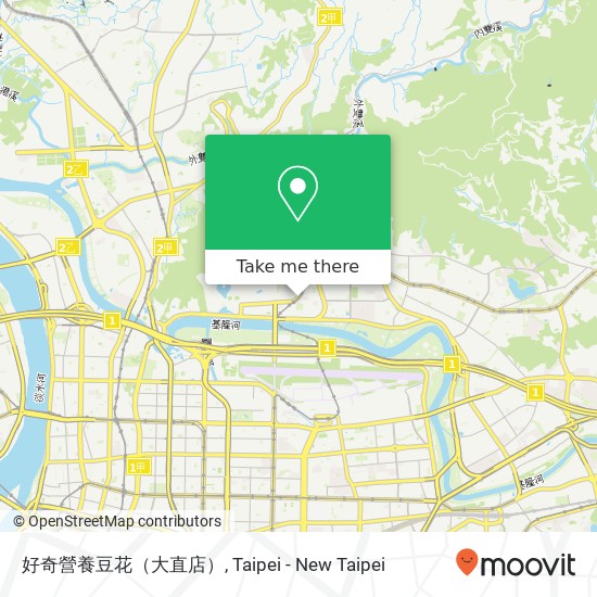 好奇營養豆花（大直店） map