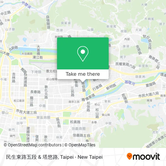 民生東路五段 & 塔悠路 map