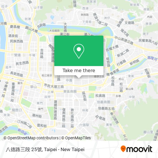 八德路三段 25號 map