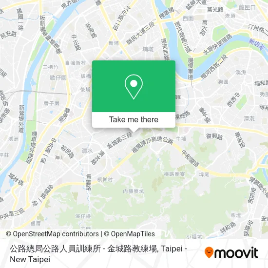 公路總局公路人員訓練所 - 金城路教練場地圖
