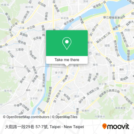 大觀路一段29巷 57-7號地圖