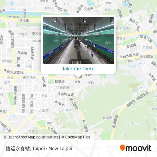 捷运永春站 map