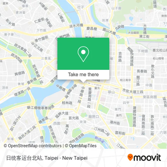 日统客运台北站地圖
